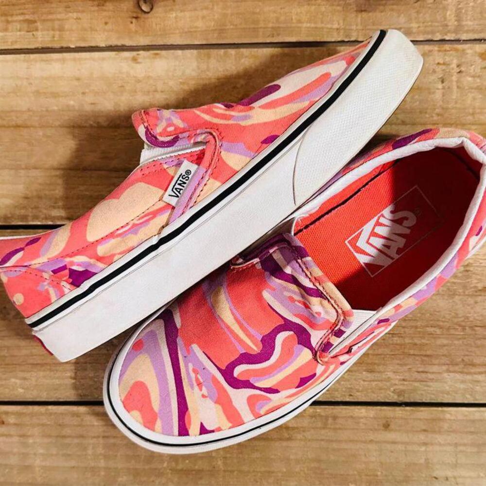 Vans 'Bright Vibrations' Girl's Classic Slip-On Shoes
